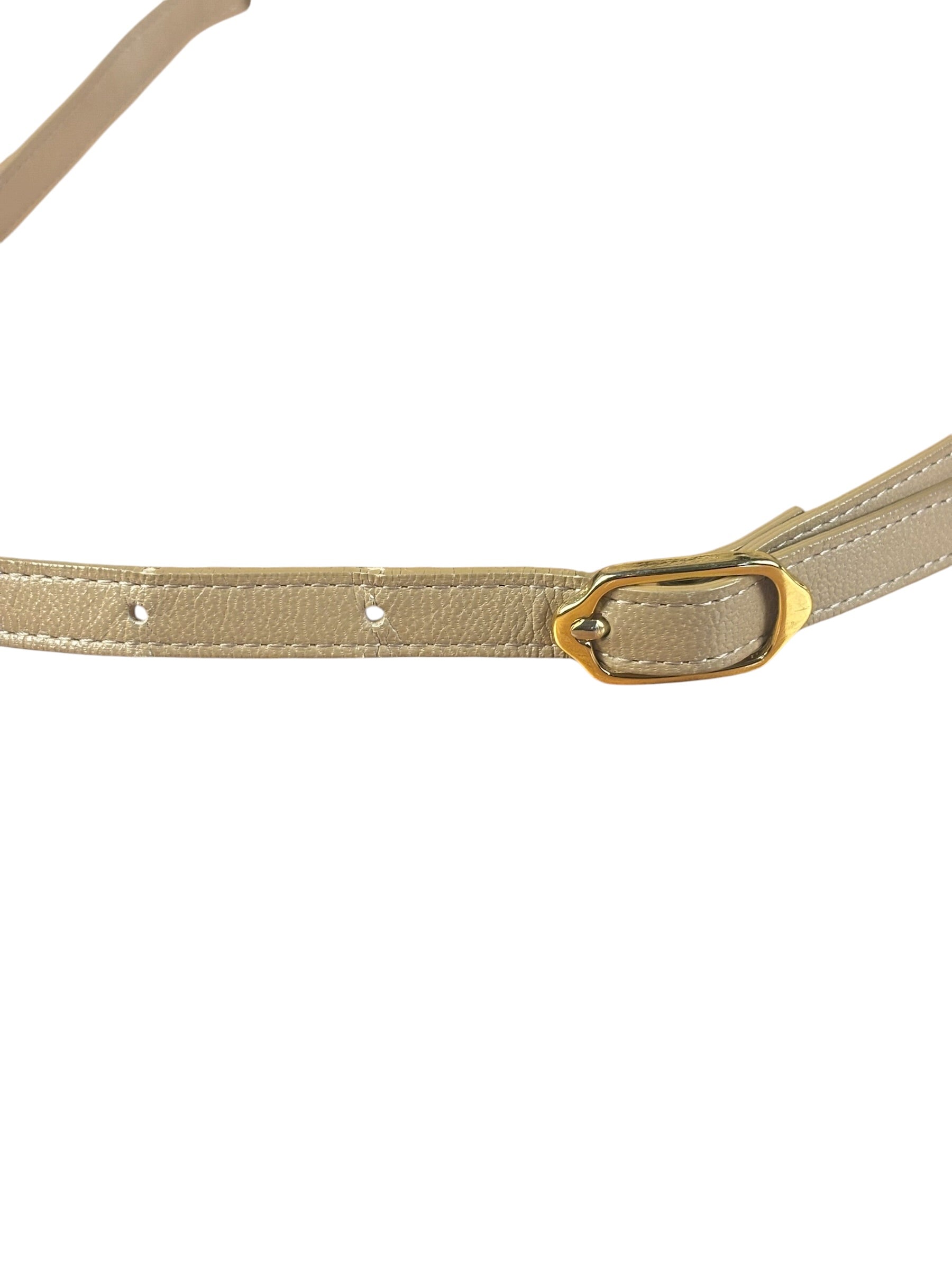 Yves Saint Laurent Vintage Beige Lizard Shoulder Bag