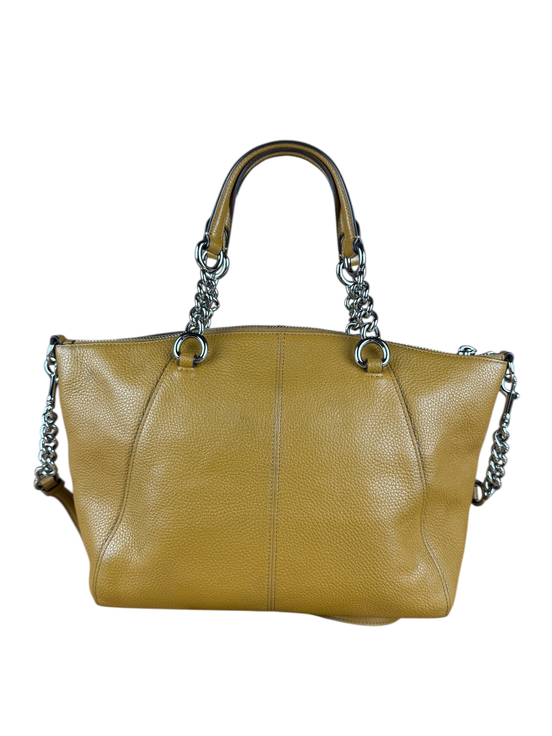 Coach Orange Leather Shoulder Bag