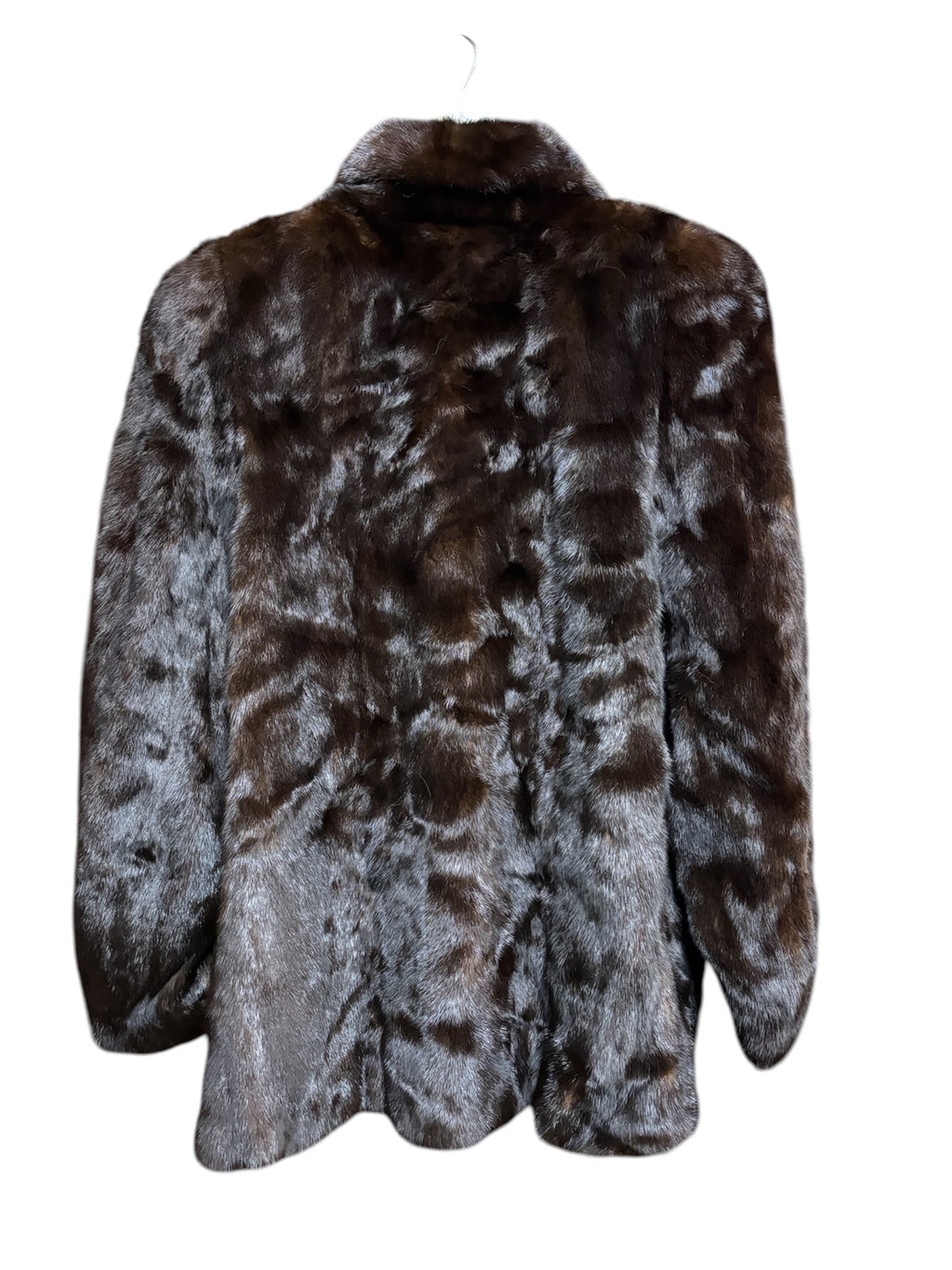 Vintage Azorronuez Dark Brown Mink Fur Coat