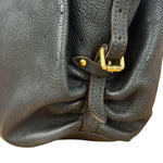 Louis Vuitton Perforated Monogram Mahina Hobo Bag Black