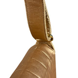 Chanel Gold Calfskin Chocolate Bar Shoulder Bag 2002