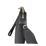 Gucci Black Leather Medium Jumbo GG Pouch/Messenger Crossbody Bag