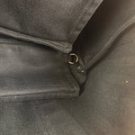 Hermes Black Canvas Leather Valparaiso Handbag