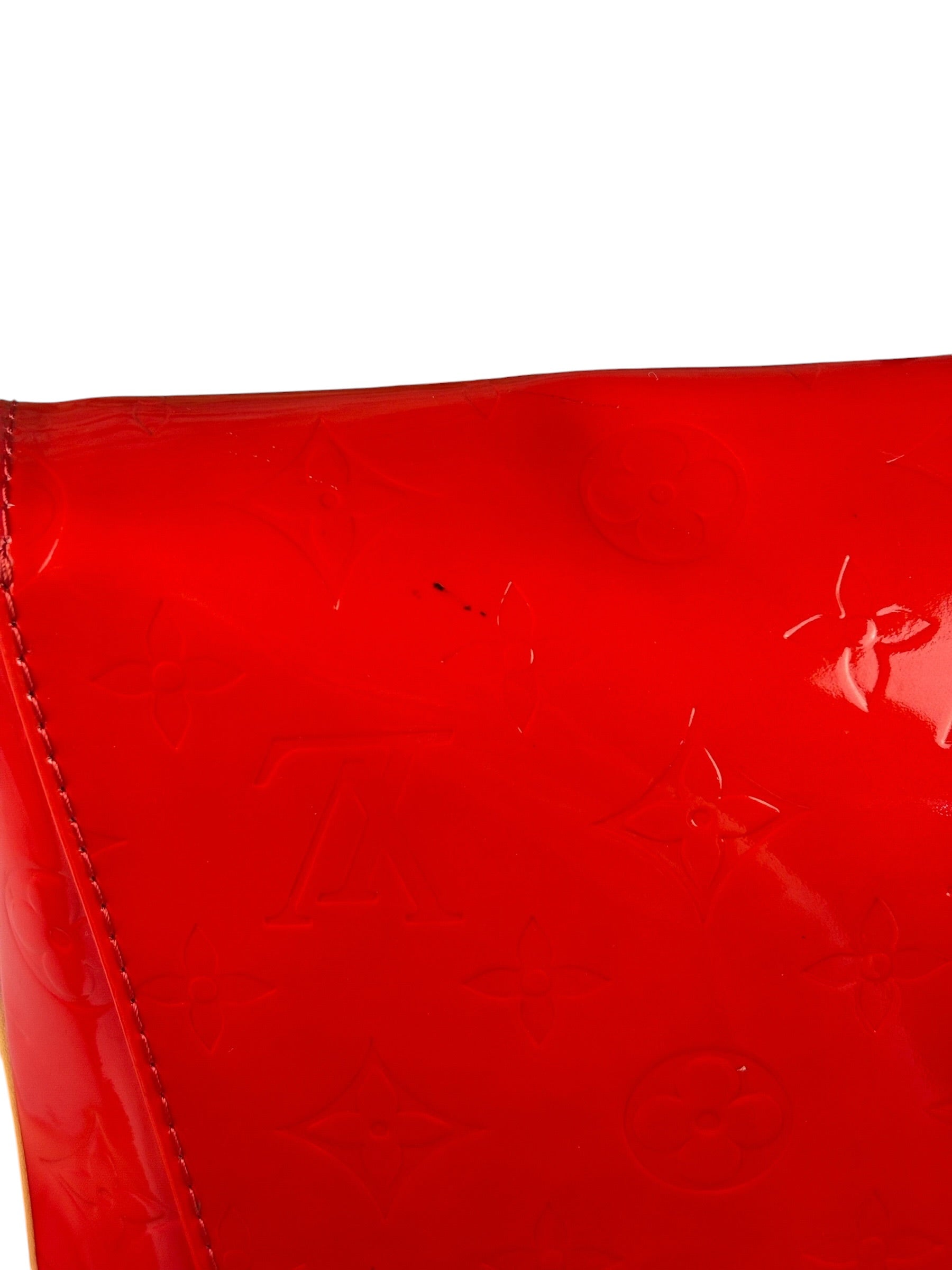 Louis Vuitton Red Vernis Thompson Street Shoulder Bag