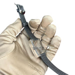 Fendi FF Black Dial Black Leather Strap