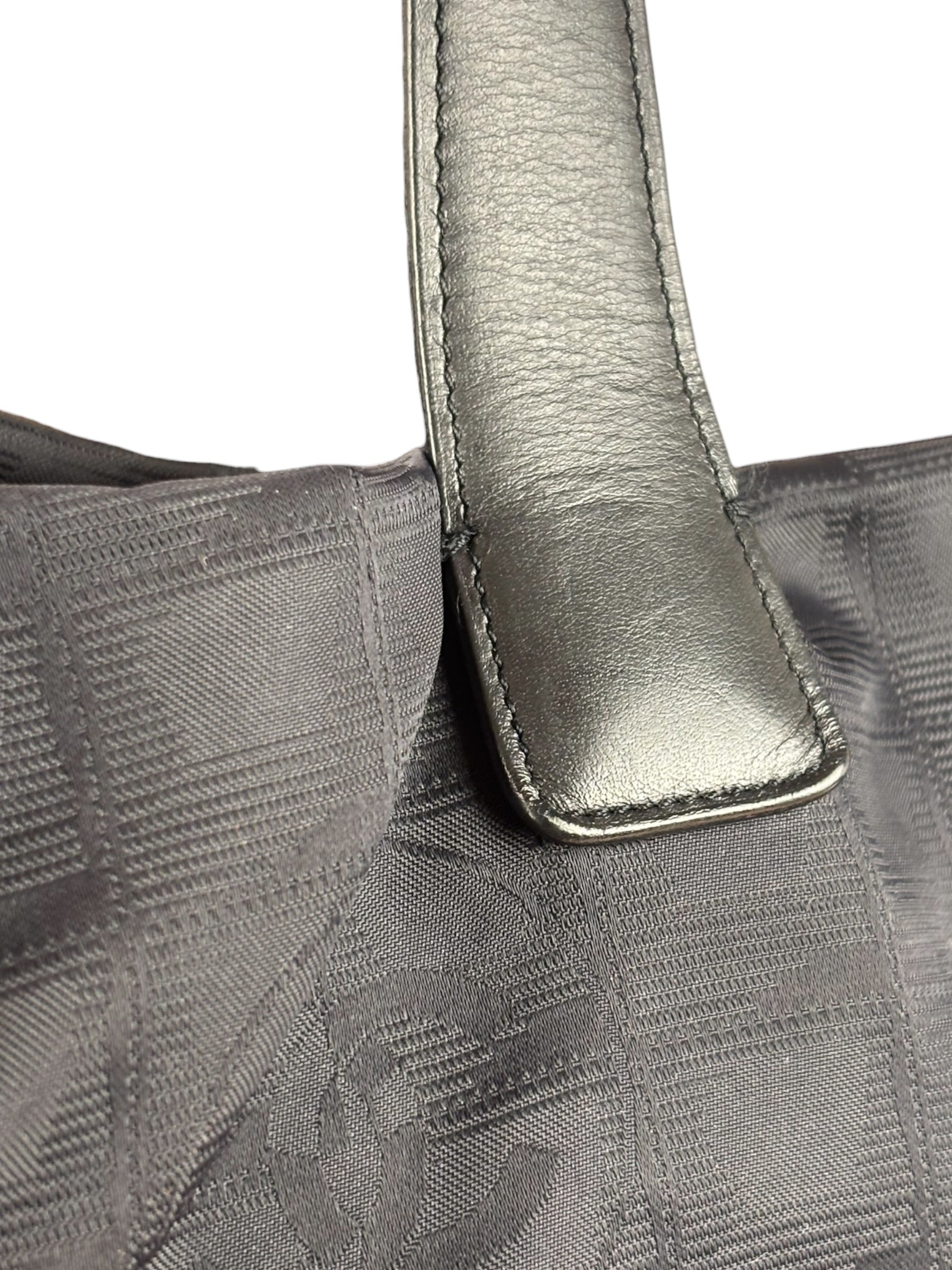 Chanel Vintage Black Travel Line Tote Bag
