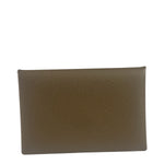Hermes Beige Leather Calvi Coin Holder