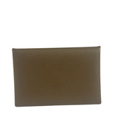 Hermes Beige Leather Calvi Coin Holder