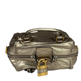 Chloe Metallic Gold Leather Paddington Handbag
