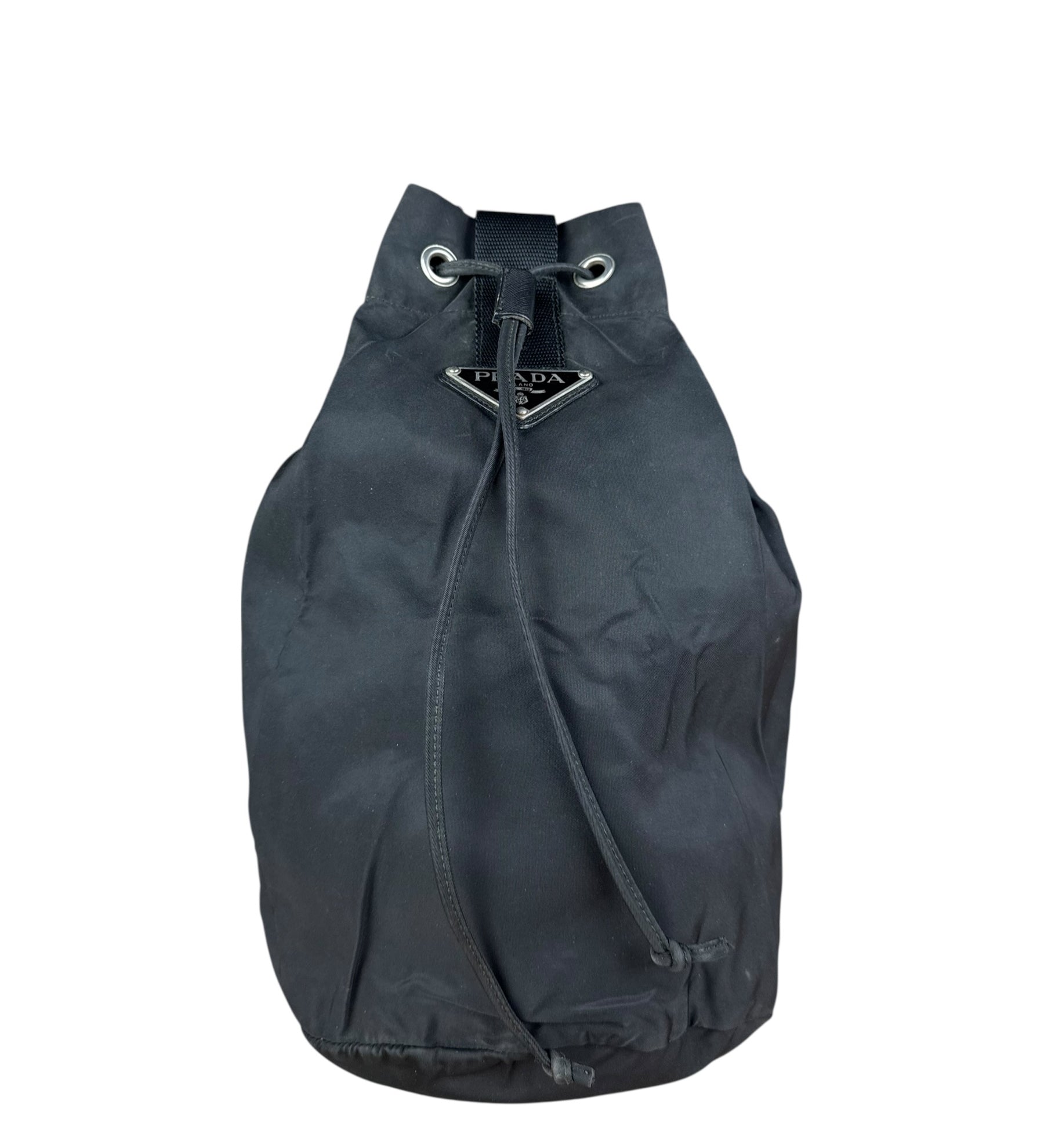 Prada Vintage Nylon Drawstring Crossbody Bag