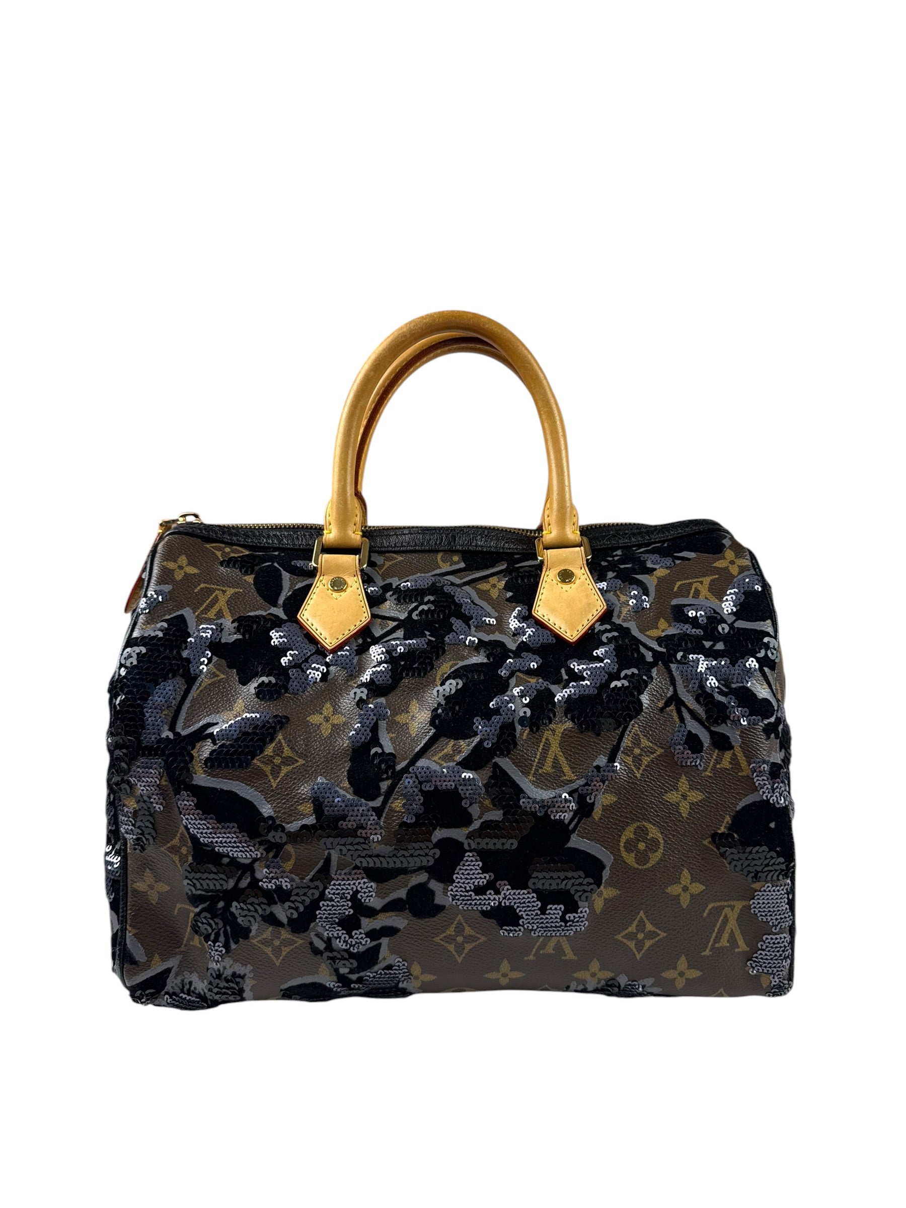 Louis Vuitton Limited-Edition Monogram Fleur De Jais Speedy 30