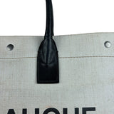 Saint Laurent Beige Canvas Rive Gauche Tote Bag