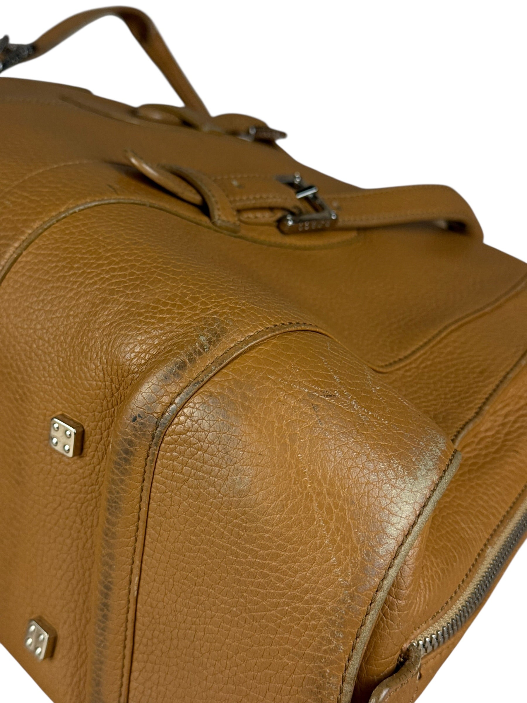 Loewe Brown Leather Senda Top Handle Bag