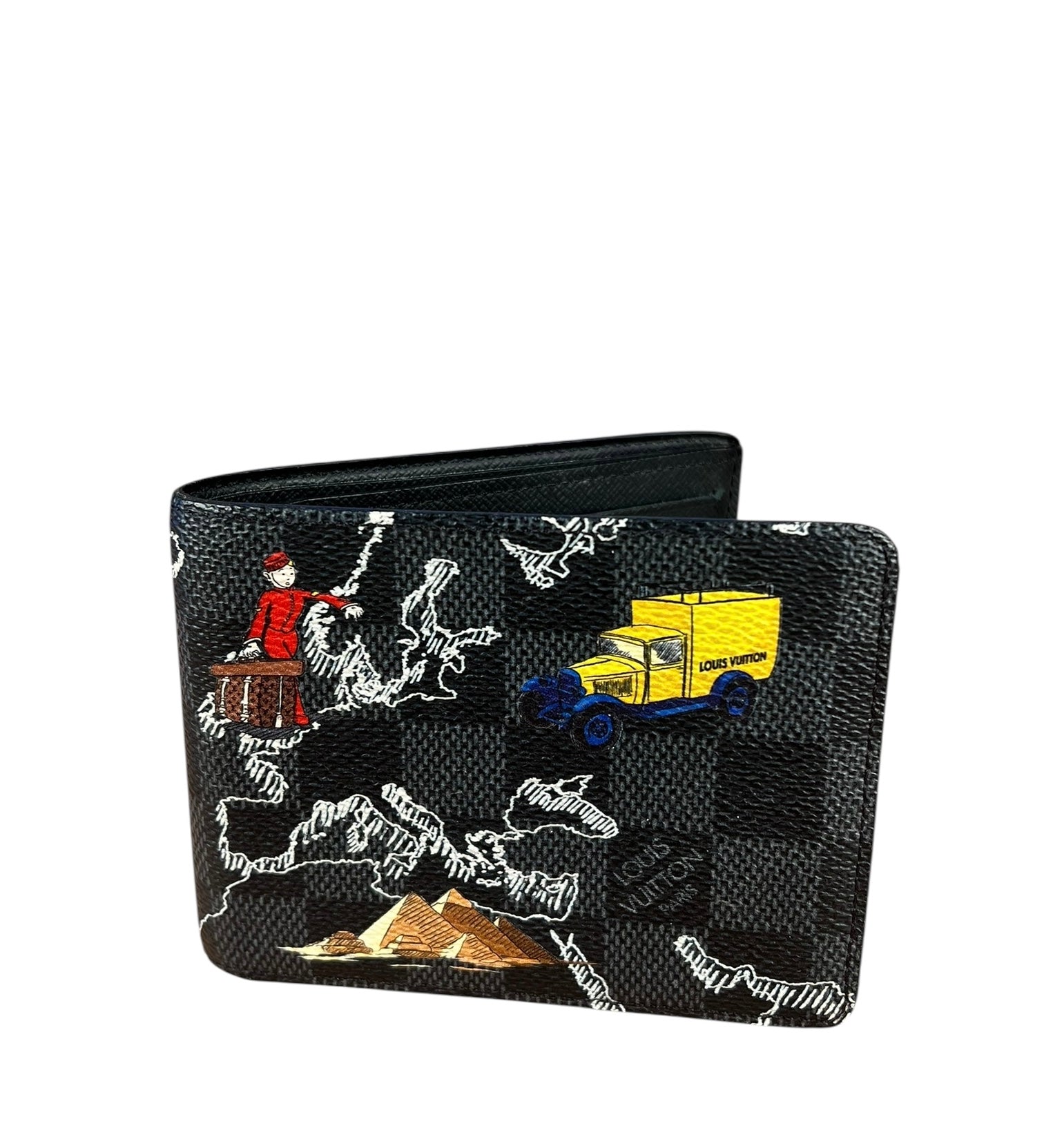 Louis Vuitton Damier Graphite Canvas Slender Map Wallet