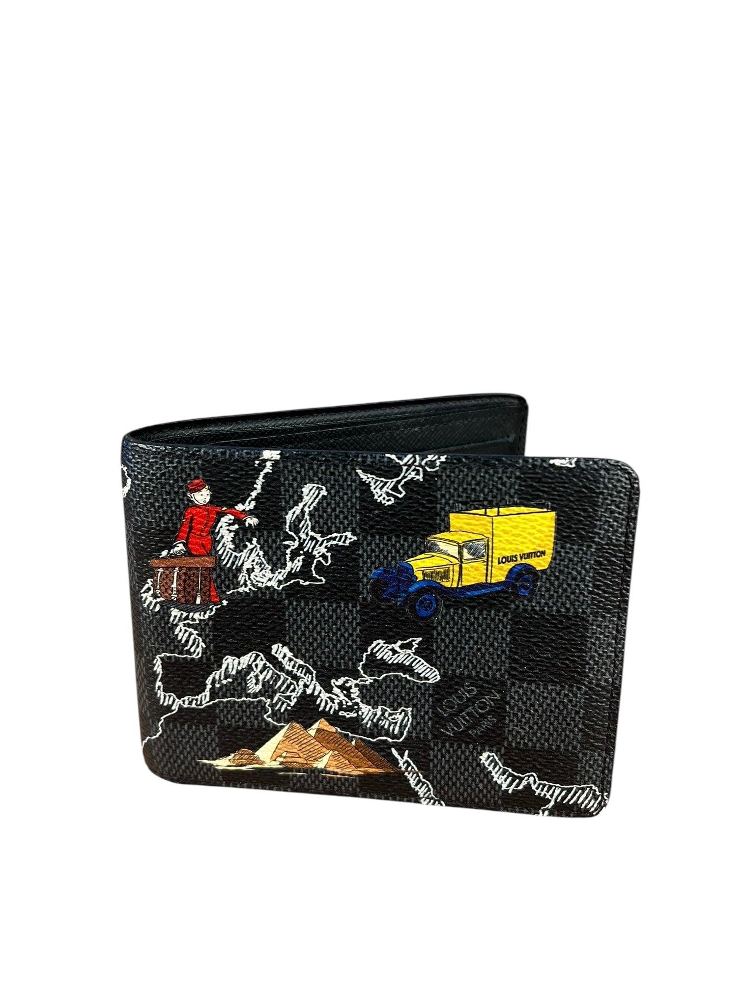 Louis Vuitton Damier Graphite Canvas Slender Map Wallet