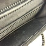 Chanel Black Caviar Flap Wallet On Chain 2013