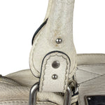 Chloé White Leather Paddington Handbag (Repainted)