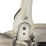 Chloé White Leather Paddington Handbag (Repainted)