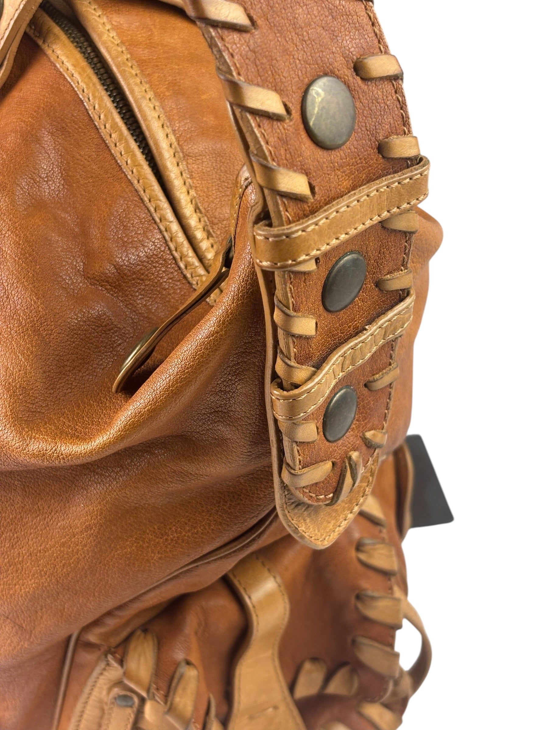 Chloe Tan Brown Leather Silverado Hobo Bag