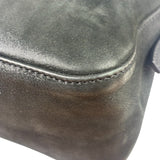 Fendi Shiny Black Suede Small Baguette