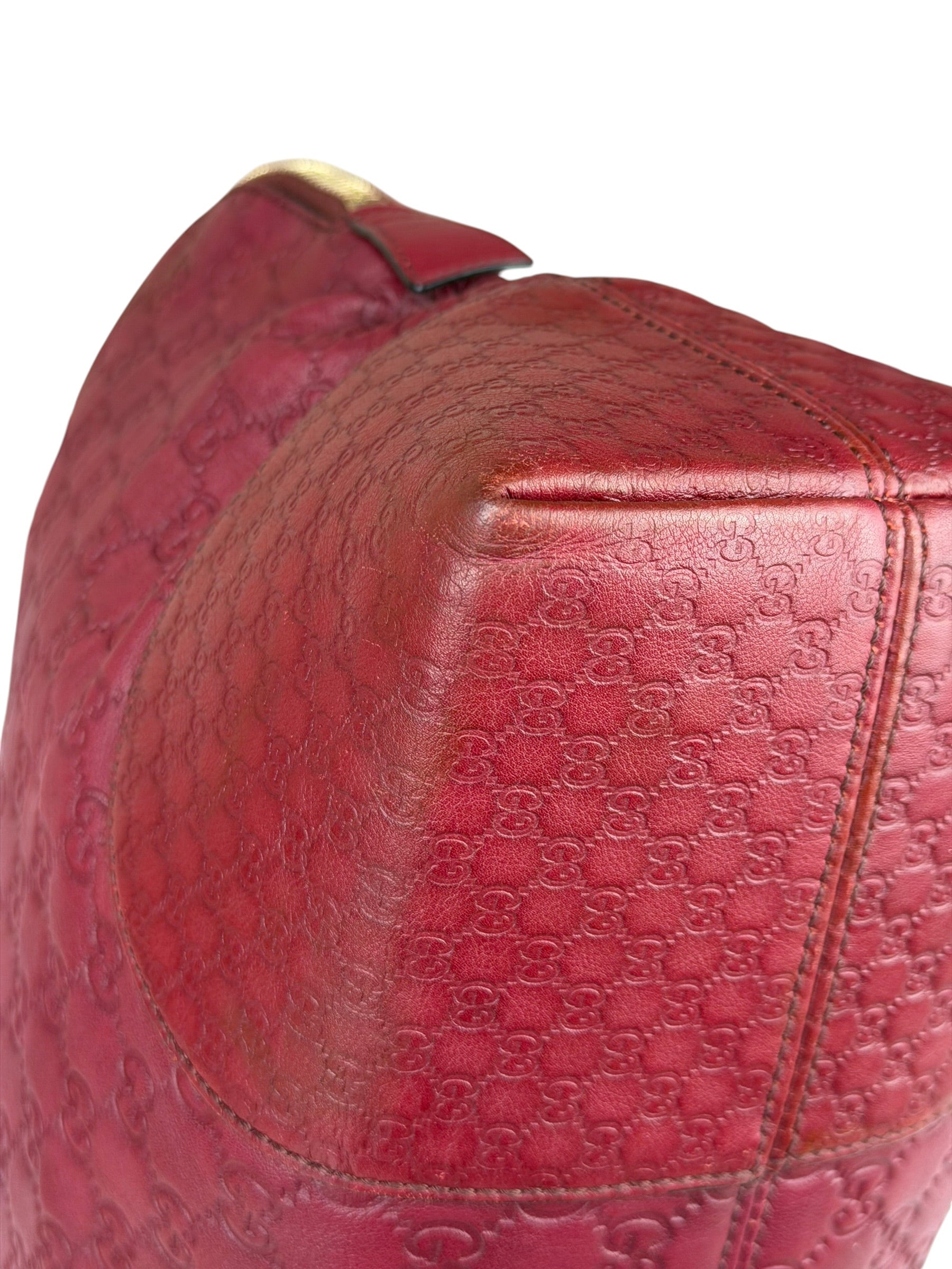 Gucci Ruby Red Bree Dome Tote