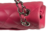 Chanel Pink Quilted Lambskin Jumbo Double Flap Bag 2014