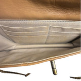 Chanel Brown Lambskin Front Pocket Shoulder Bag 2011