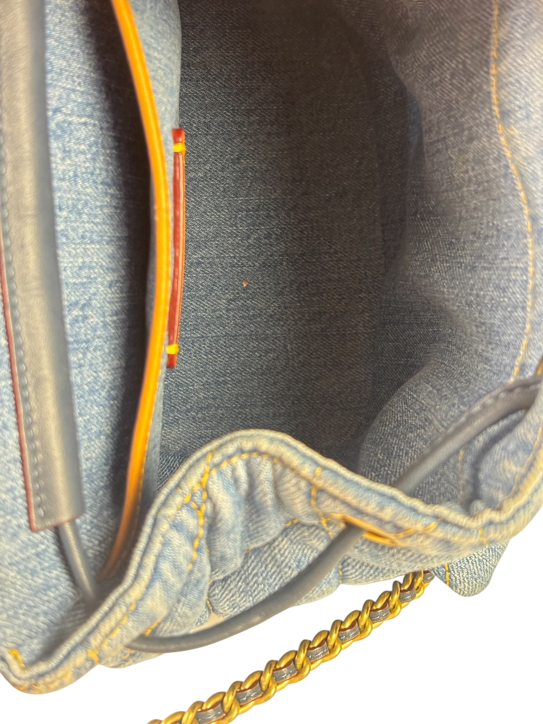 Coach Blue Denim Mini Tabby Backpack