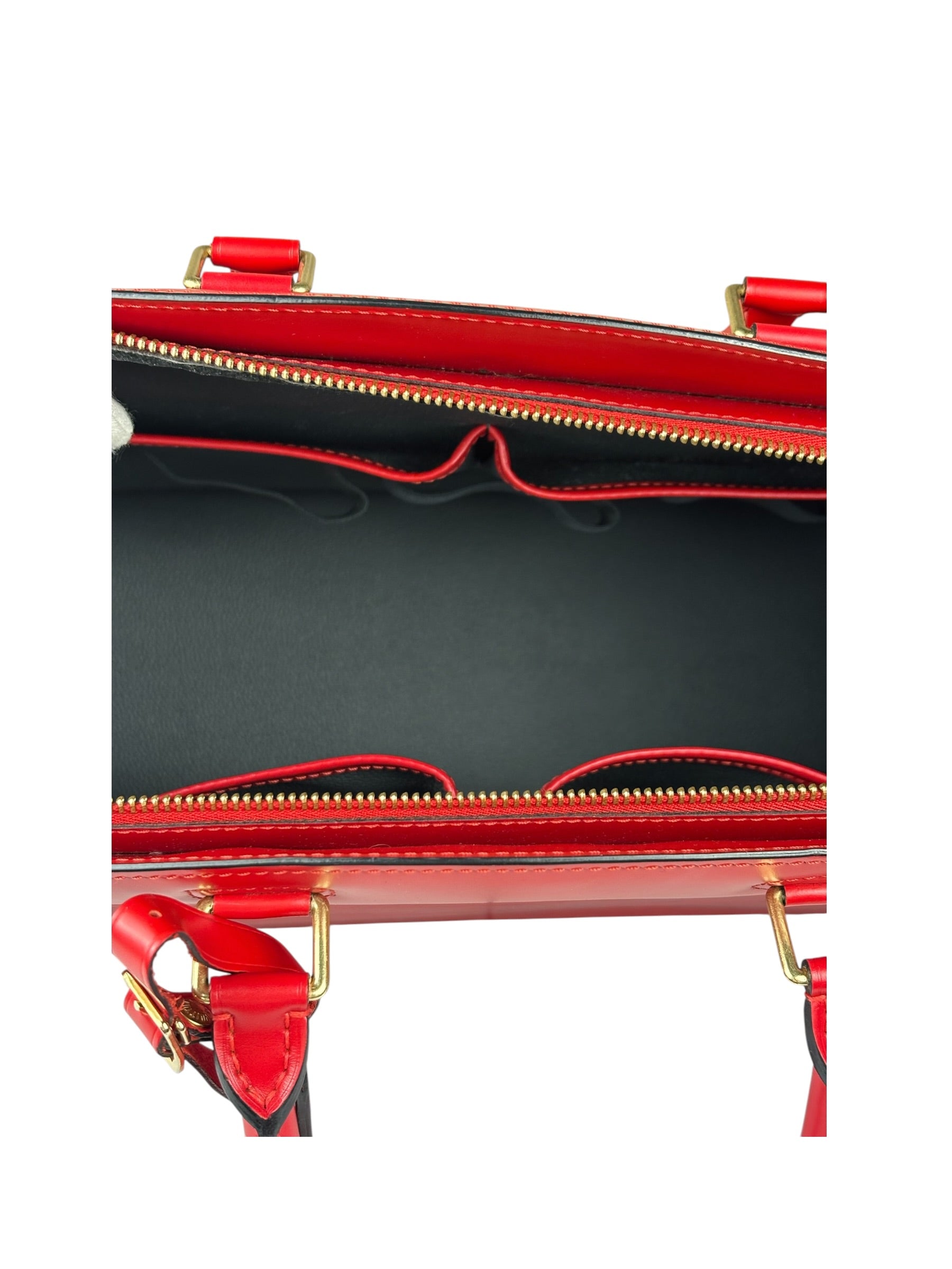 Louis Vuitton Vintage Castillian Red Epi Leather Riviera Handbag