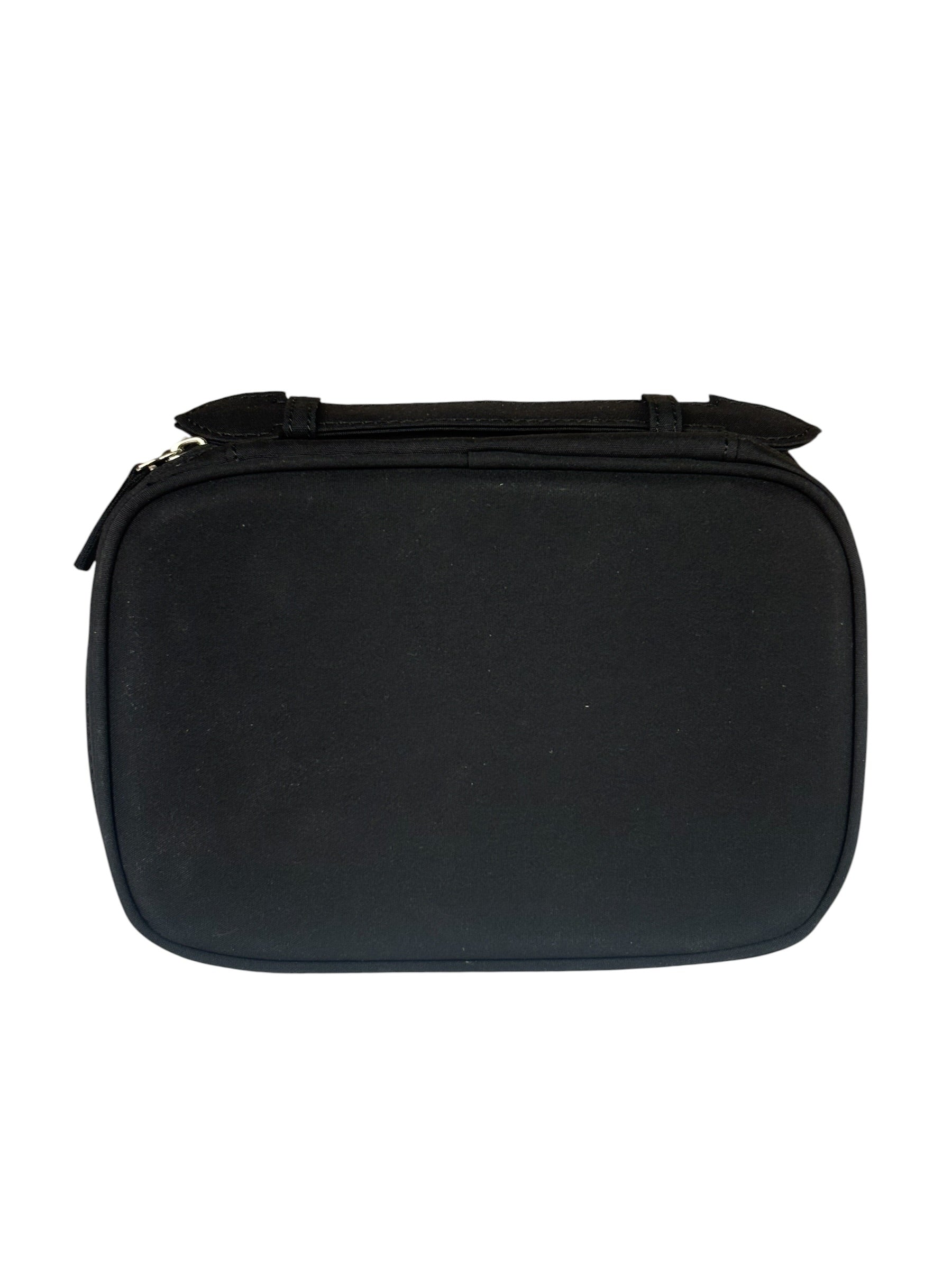 Prada Beauty Black Canvas Travel Cosmetic Pouch