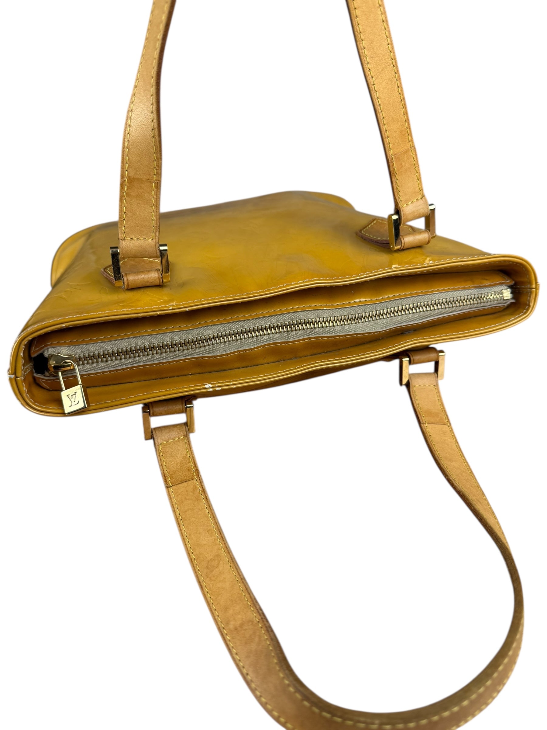 Louis Vuitton Vintage Monogram Vernis Houston Yellow