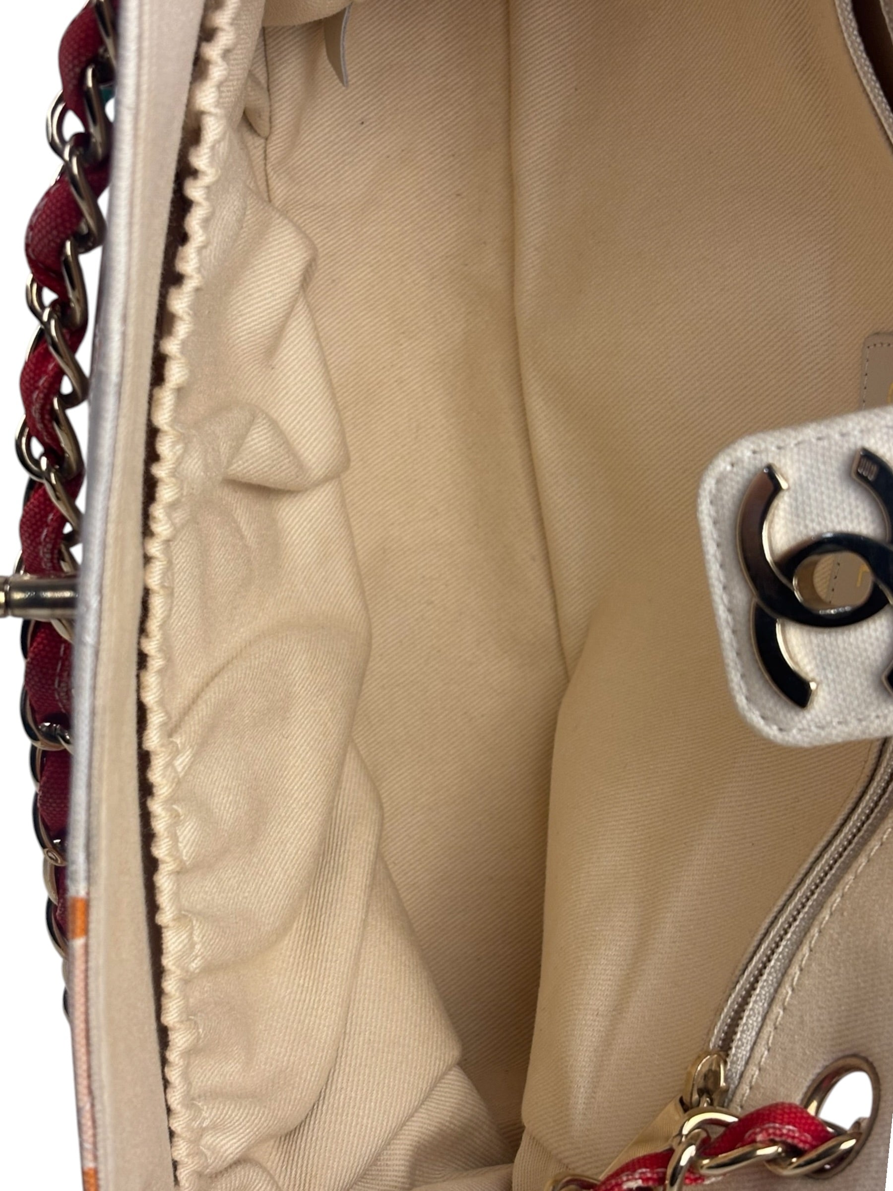 Chanel Map of Paris Quilted Print CC Chain Handbag 2005