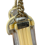 Chanel Yellow Clear PVC Classic Chain Flap Bag 2012