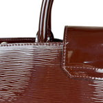 Louis Vuitton Burgundy Epi Patent Leather Electric Mirabeau Handbag MM