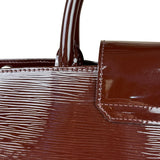 Louis Vuitton Burgundy Epi Patent Leather Electric Mirabeau Handbag MM