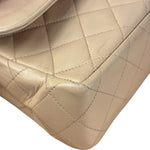 Chanel Beige Quilted CC Vintage Double Flap Bag 90s