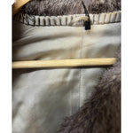 Gifu Mouhi Grey Rabbi Fur Coat