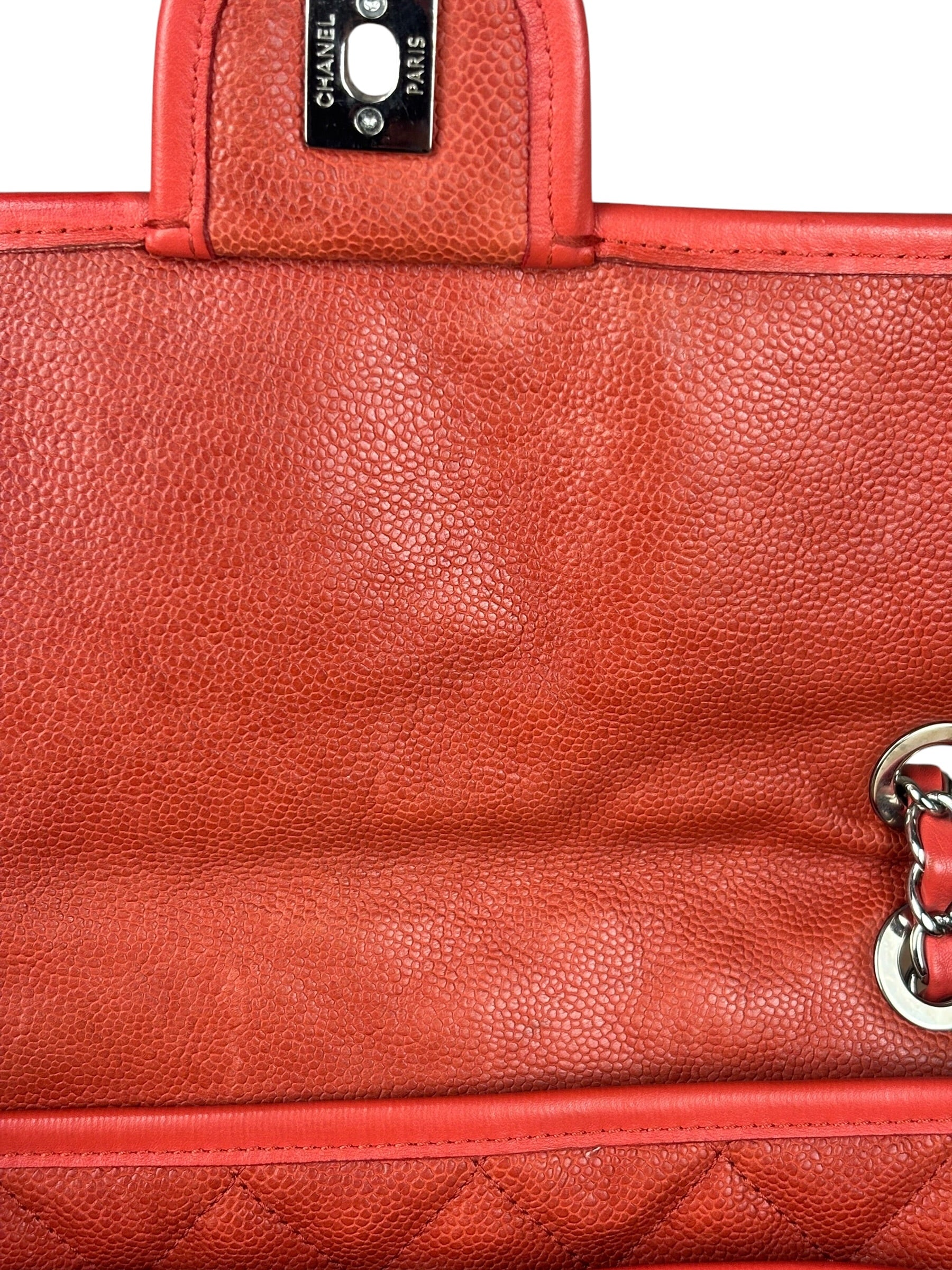 Chanel French Riviera Caviar Quilted Flap Bag Sunset 2011