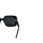 Christian Dior Black Oversized Square Wildior S3U Sunglasses