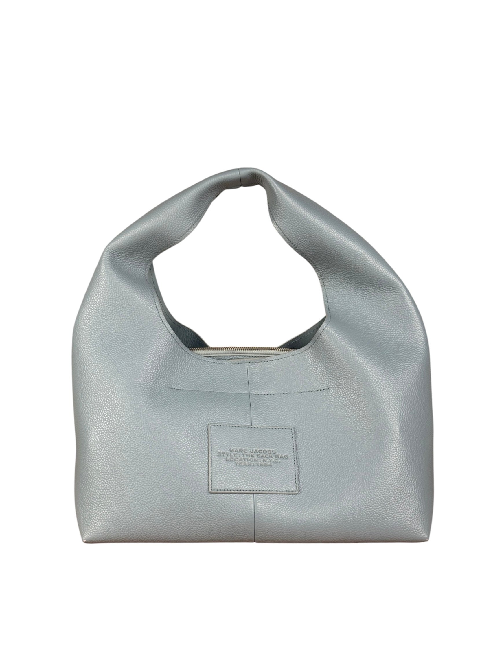 Marc Jacobs Light Blue Pebbled Leather The Sac Bag