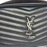 Yves Saint Laurent Black Leather Mini Lou Camera Bag