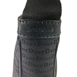 Christian Dior Black Leather Trim Canvas Dior Print Crossbody Bag
