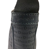 Christian Dior Black Leather Trim Canvas Dior Print Crossbody Bag