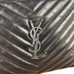 Yves Saint Laurent Black Leather Lou Camera Bag
