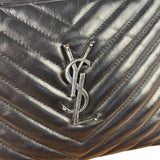 Yves Saint Laurent Black Leather Lou Camera Bag