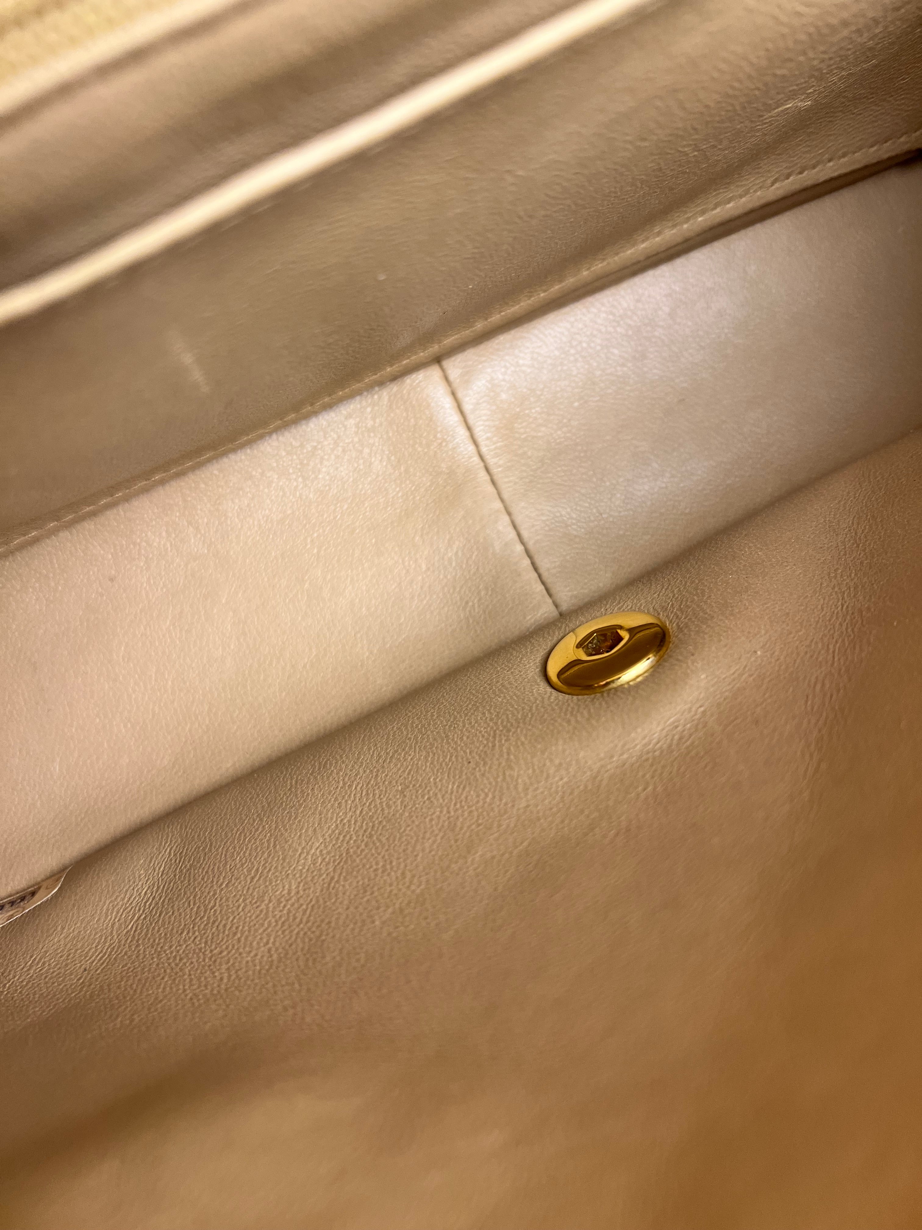 Chanel Beige CC Leather Diana Flap Bag '92