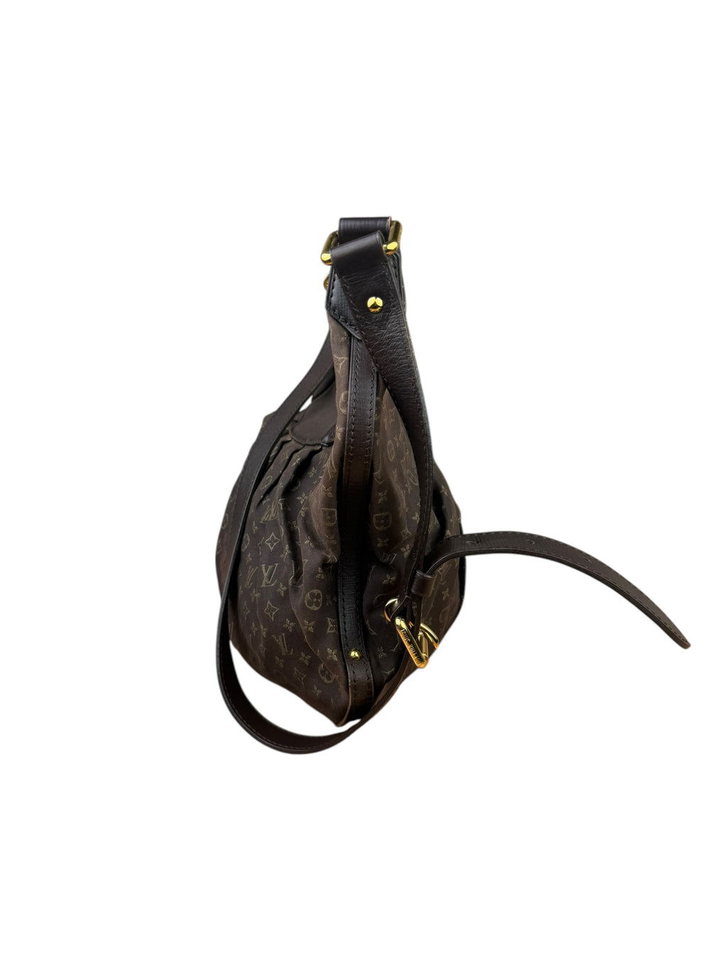 Louis Vuitton Black/Brown Leather Trim Monogram Idylle Rhapsody Hobo Bag