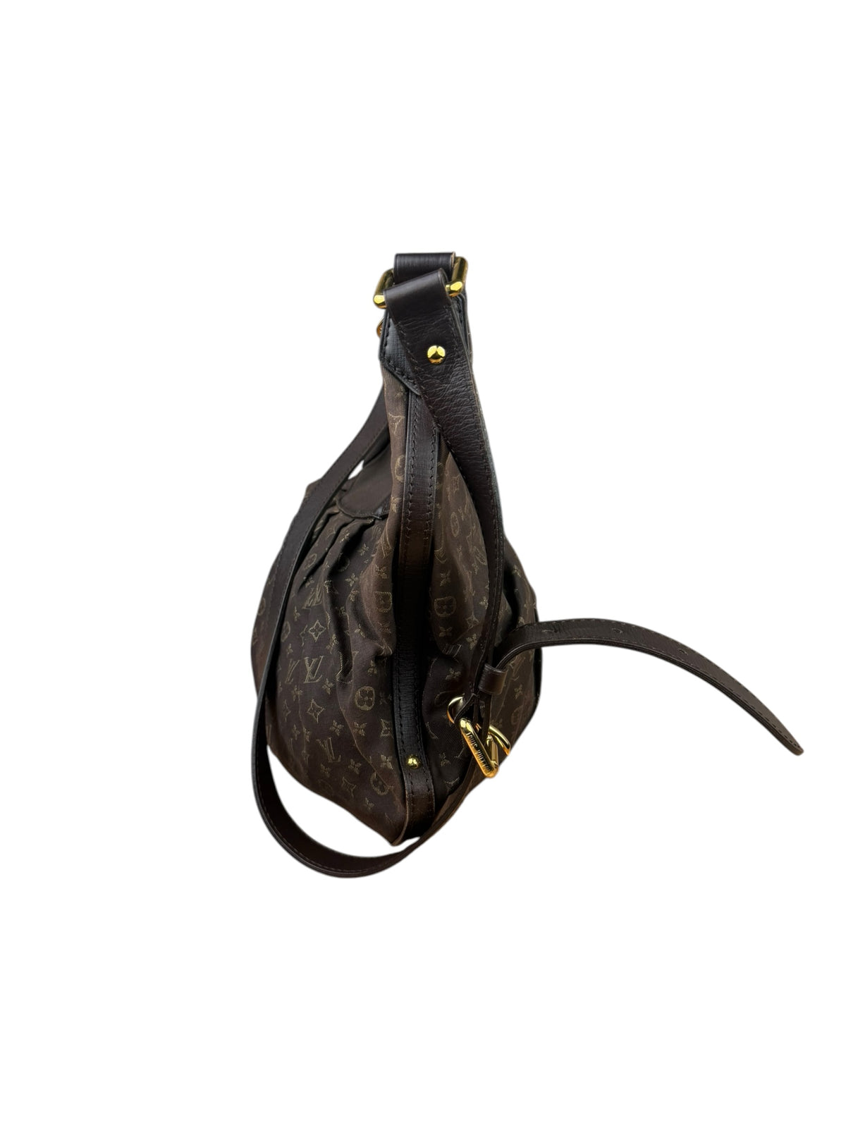 Louis Vuitton Black/Brown Leather Trim Monogram Idylle Rhapsody Hobo Bag