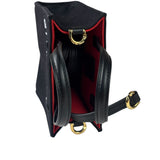 Givenchy Black Leather Trim Mini Logo Printed Tote