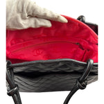 Chanel Black Quilted Calfskin Cambon Ligne Tote 2003